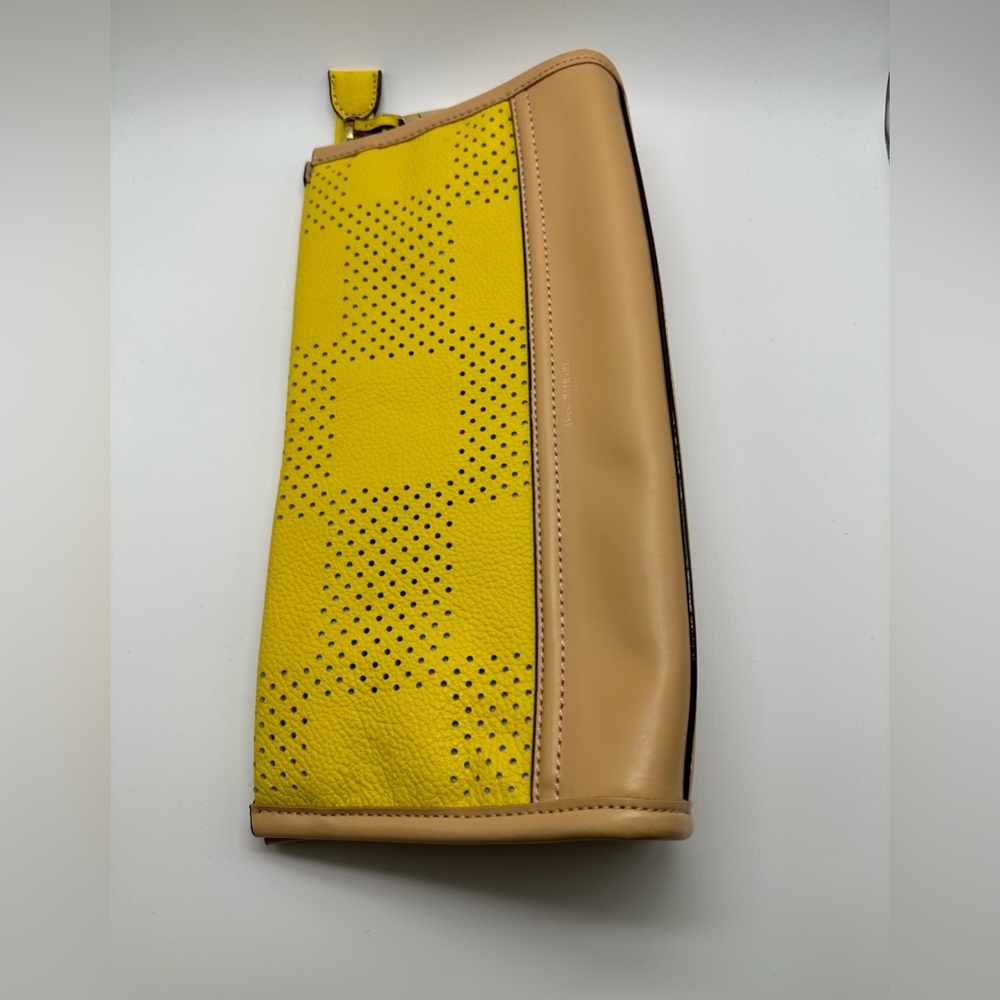 Isaac Mizrahi Yellow clutch purse